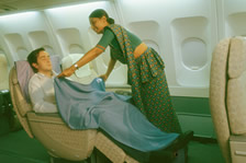 スリランカ航空のフラットシートビジネスクラス